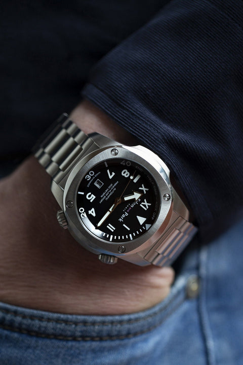 Montre automatique diver en acier - Image 3