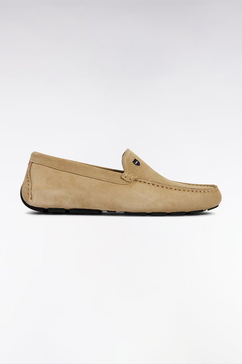 Mocassins en cuir suédé marron - Image 1