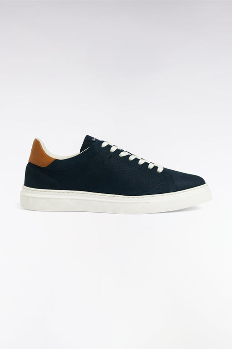 Baskets basses en cuir marine - Image 1