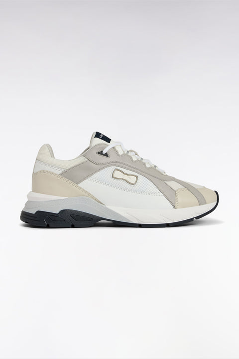 Sneakers larges en cuir blanches - Image 1
