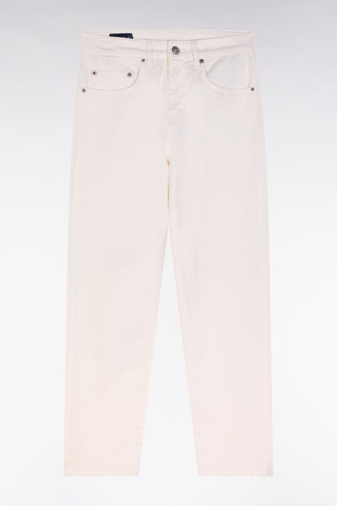 Jean 5 poches en denim stretch beige coupe Comfort - Image 2