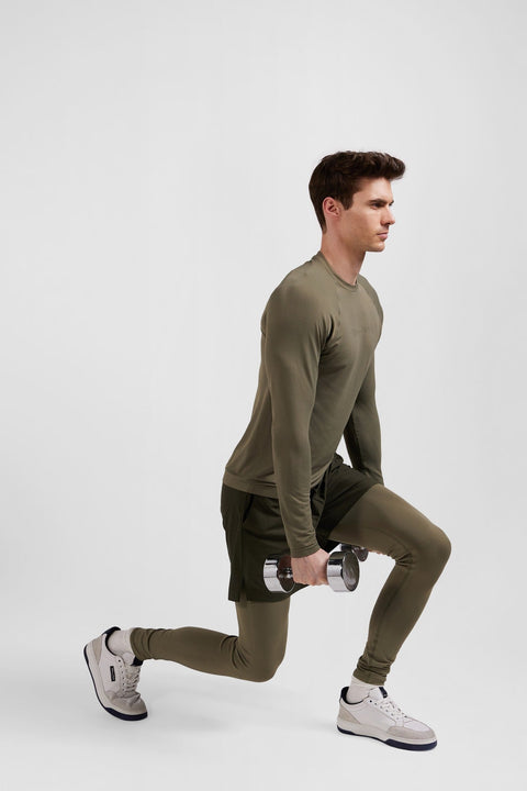 Jogging de sport stretch kaki - Image 1