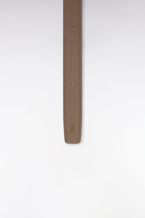 Ceinture élastique en caoutchouc uni beige - Image 3