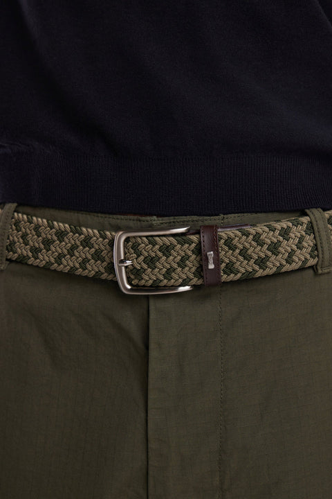 Ceinture élastique en caoutchouc camaïeu kaki - Image 2