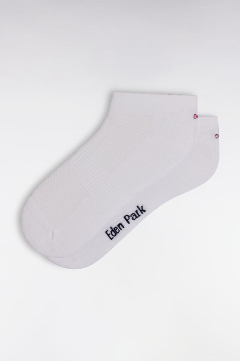 Chaussettes en coton stretch mélangé blanches - Image 1