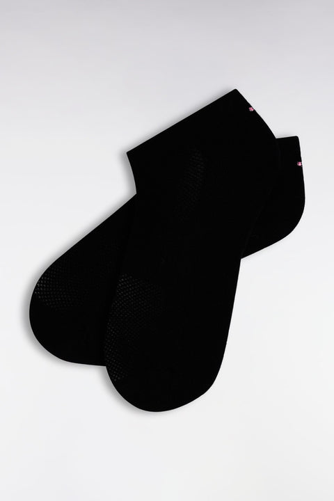 Chaussettes en coton stretch mélangé noires - Image 2