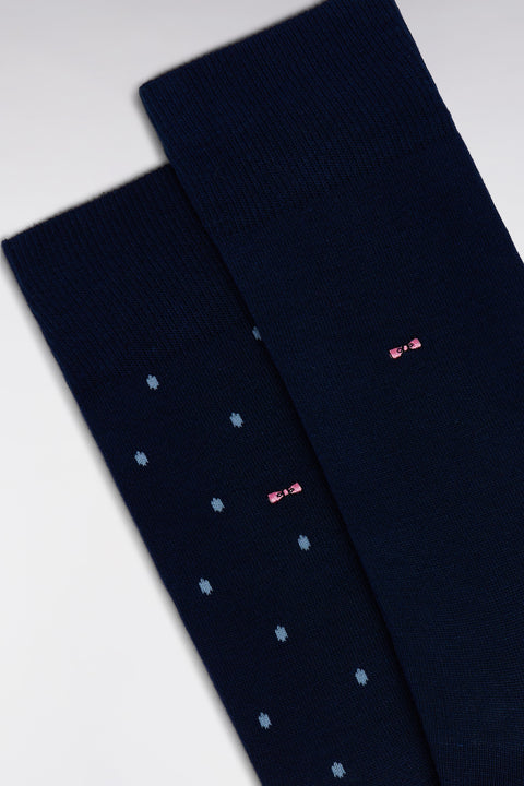 Lot de 2 paires de chaussettes bleues en coton stretch mélangé - Image 2