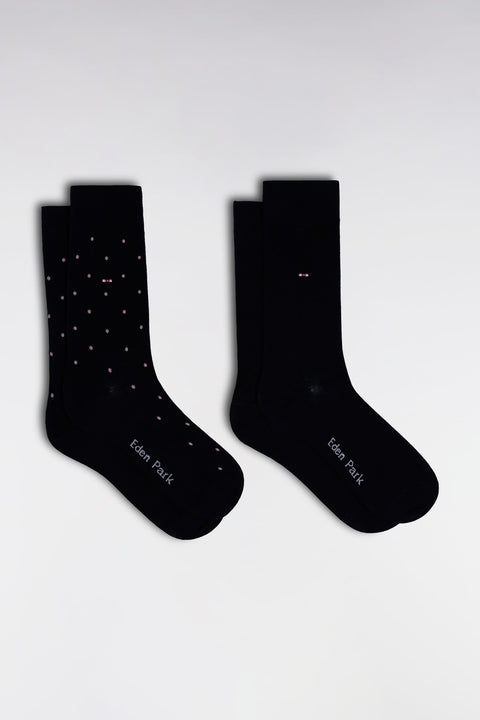 Lot de 2 paires de chaussettes marine en coton stretch mélangé - Image 1