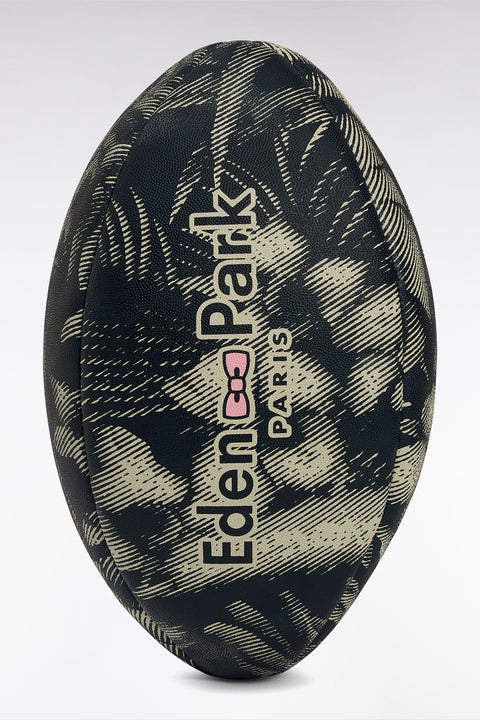 Ballon de rugby en caoutchouc imprimé palmiers - Image 1