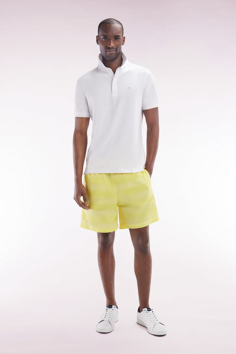 Maillot de bain cerclé jaune - Image 3