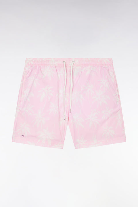 Maillot de bain rose imprimé palmiers - Image 2