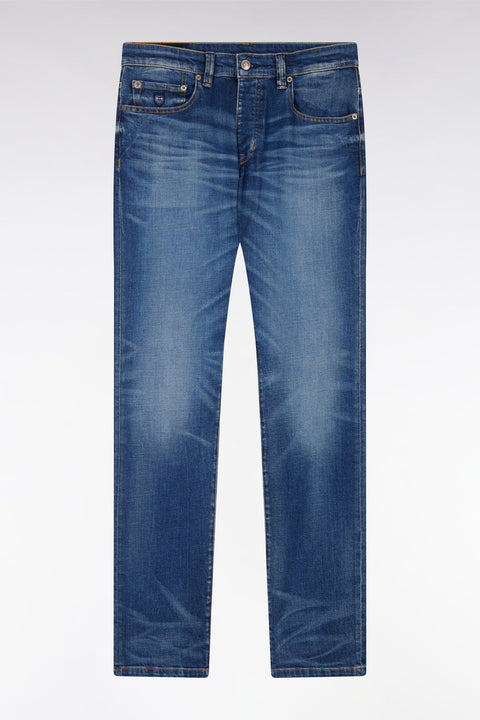 Jean 5 poches en denim stretch foncé coupe droite - Image 2