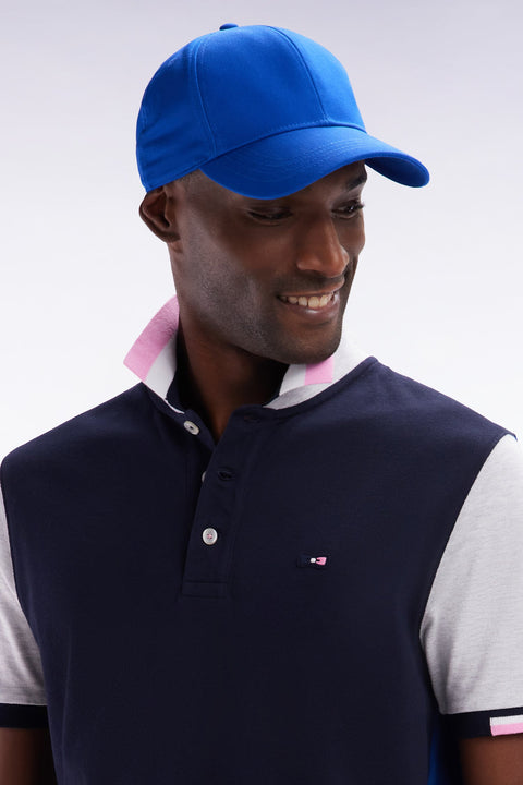 Casquette unie en twill de coton marine broderie nœud papillon - Image 1