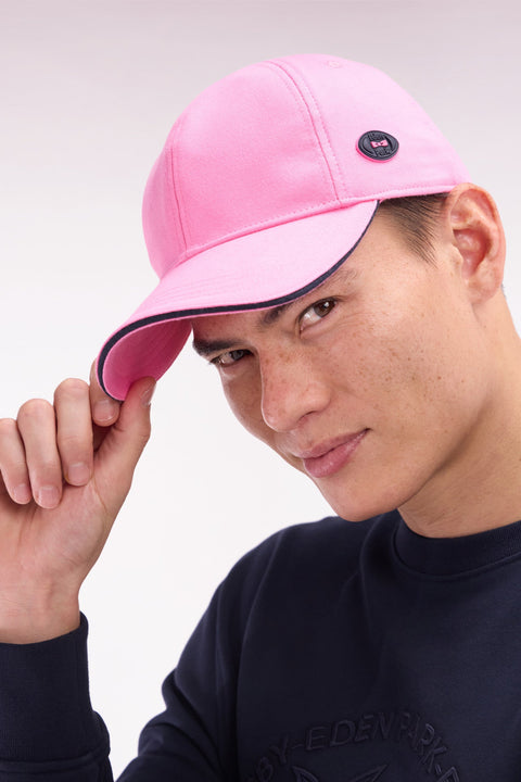 Casquette en jersey de coton rose - Image 1