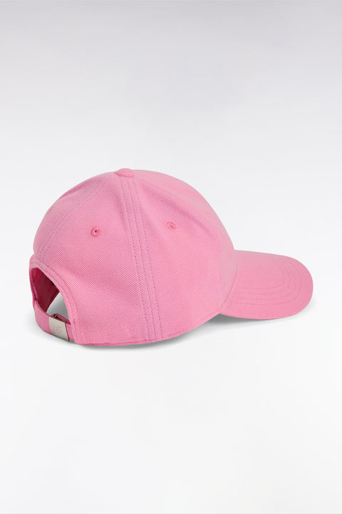 Casquette unie en piqué coton rose broderie nœud papillon - Image 3
