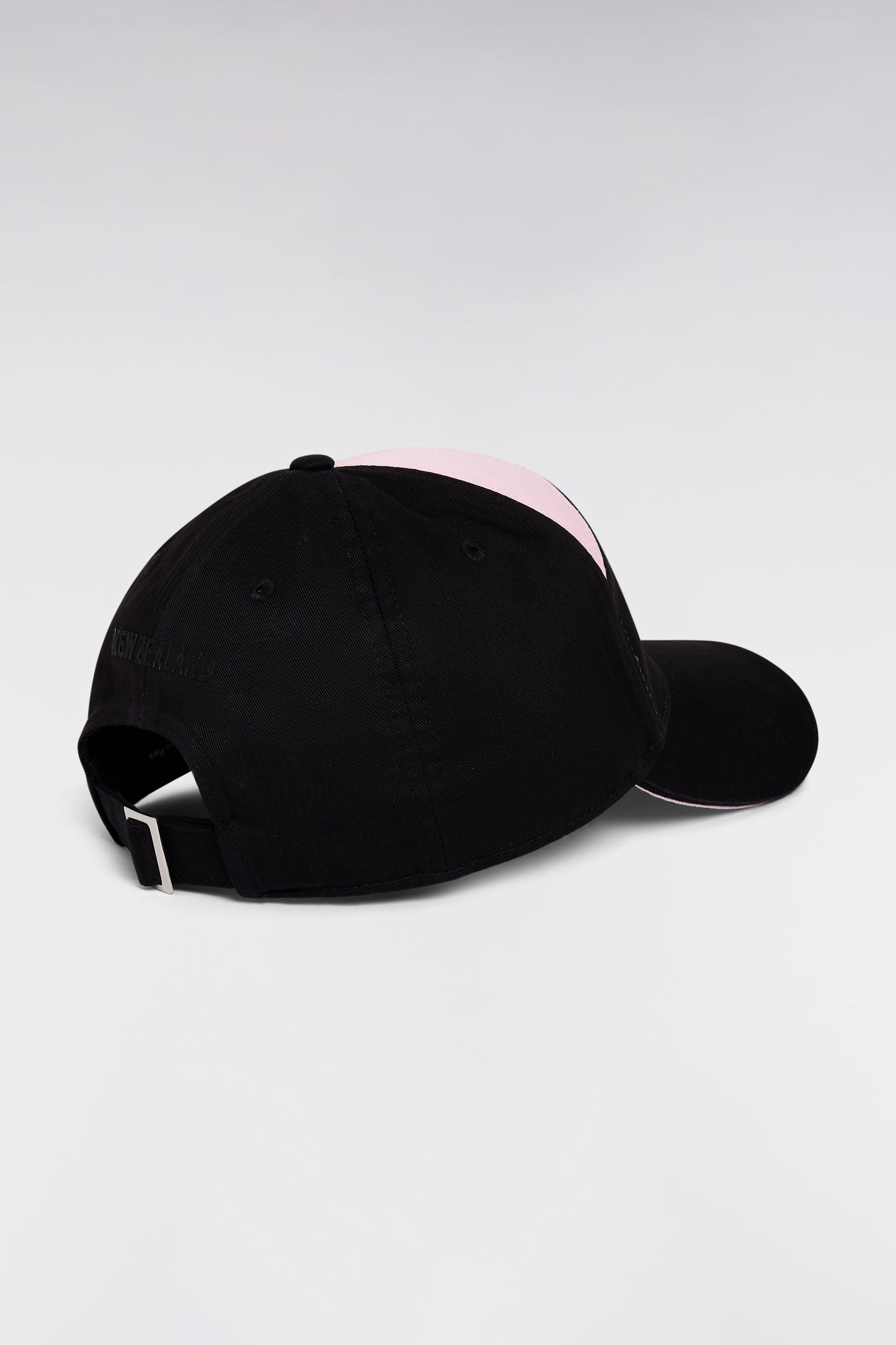 Casquette en coton noir et rose New Zealand