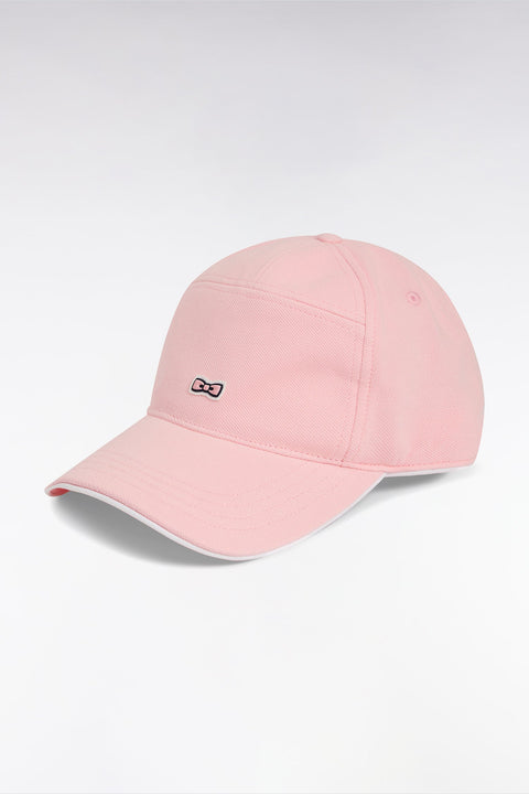 Casquette en piqué de coton rose badge gomme nœud papillon - Image 2