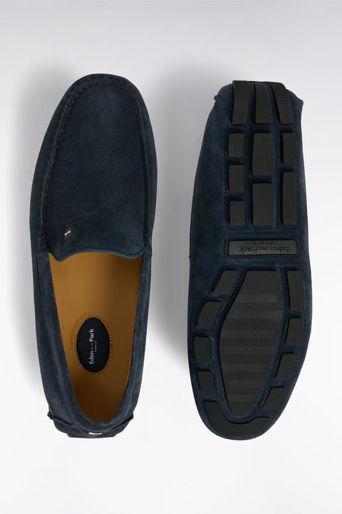 Mocassins en cuir suédé bleu marine - Image 3