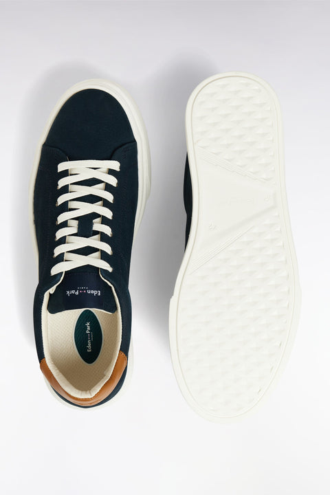 Baskets basses en cuir marine - Image 3