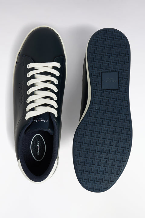 Baskets basses en cuir bleu marine - Image 3
