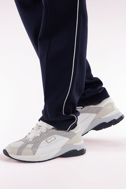 Sneakers larges en cuir blanches - Image 2