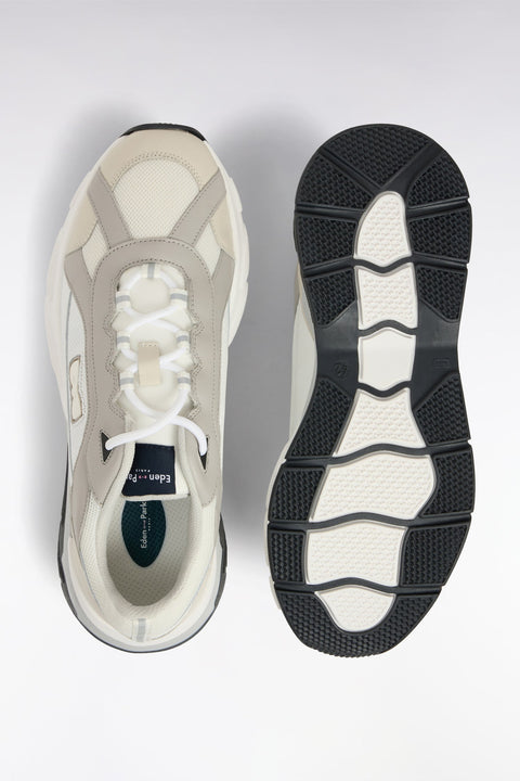 Sneakers larges en cuir blanches - Image 3