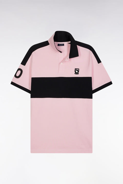 Polo à manches courtes New Zealand en coton rose coupe décontractée - Image 2