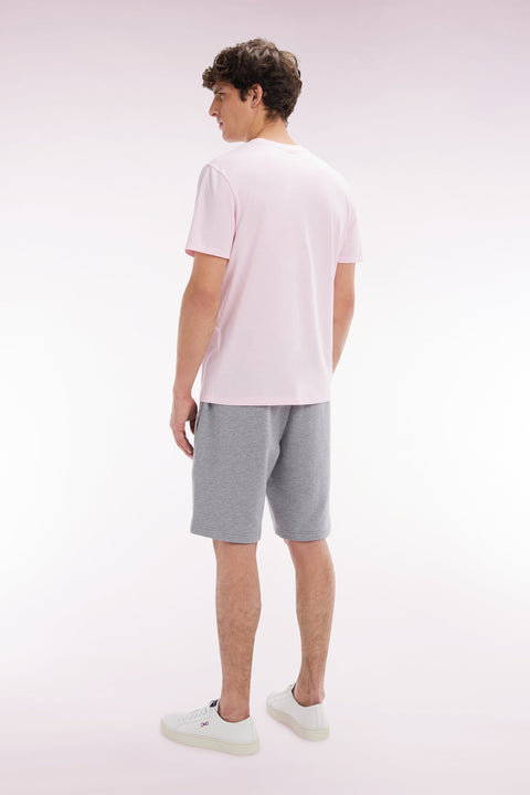 Short en molleton coton gris coupe droite - Image 3