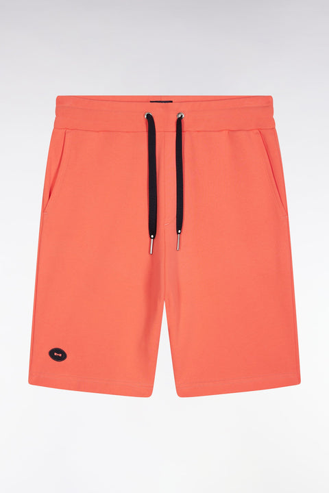 Short en molleton coton corail coupe décontractée - Image 2