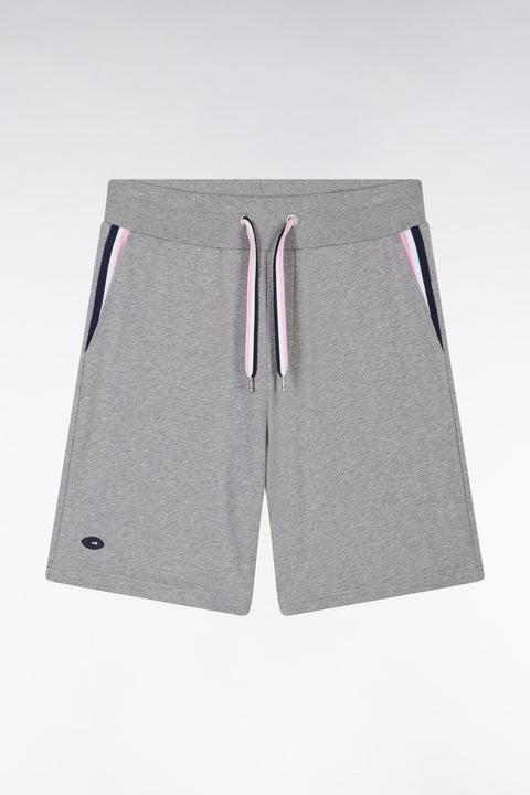 Short XV de France en molleton coton gris coupe décontractée - Image 1