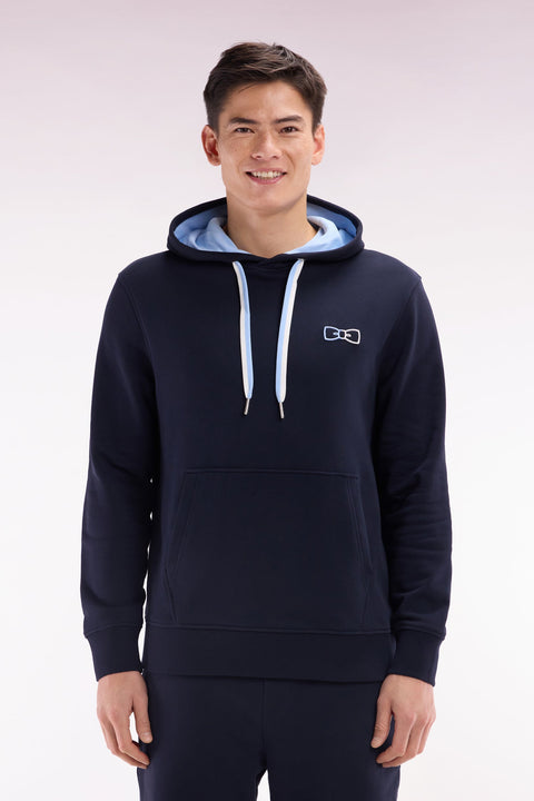 Sweatshirt en coton ciel coupe décontractée - Image 1