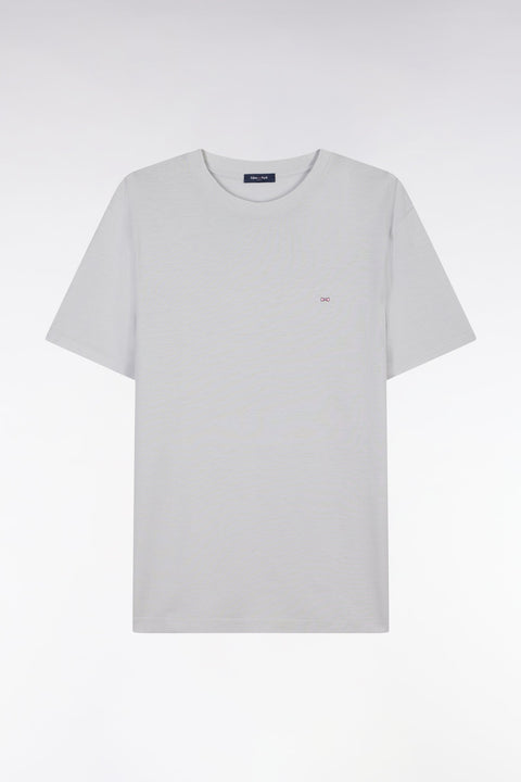 T-shirt gris clair coupe droite - Image 2