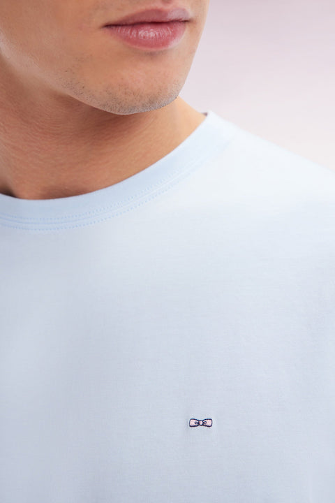 T-shirt en coton Pima ciel coupe droite - Image 3