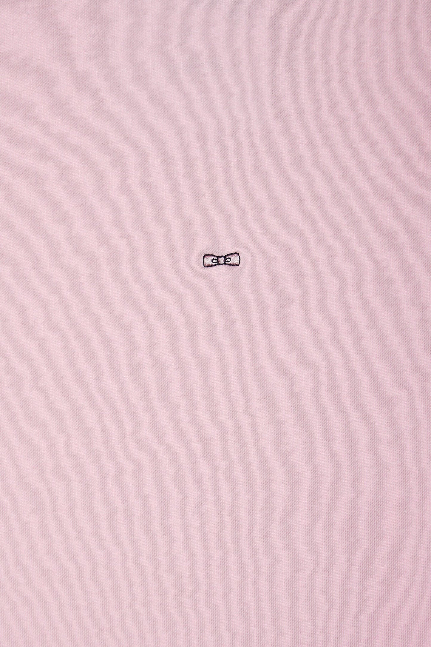 T-shirt en coton Pima rose coupe droite