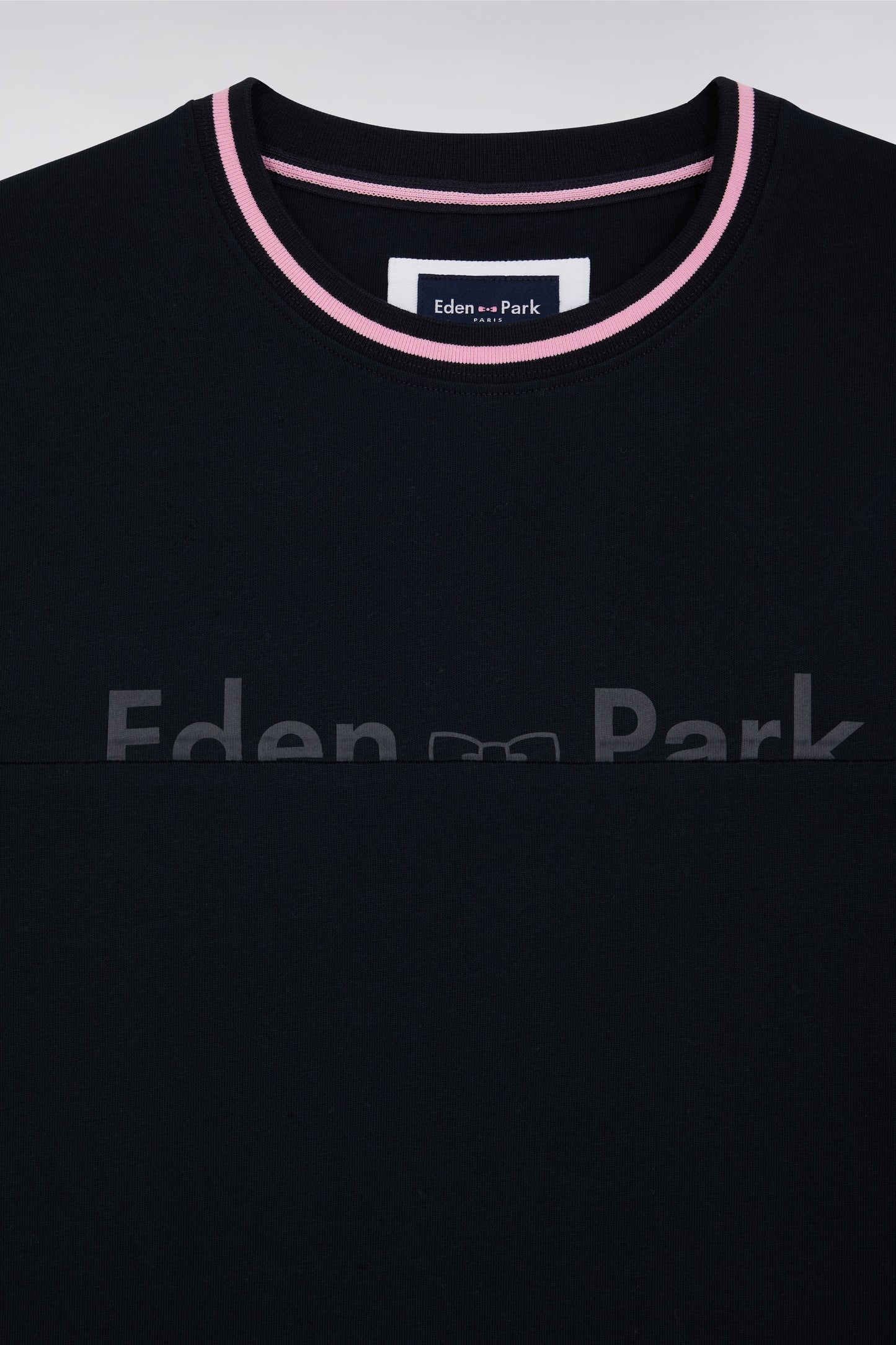 T-shirt marine sérigraphie Eden Park coupe décontractée