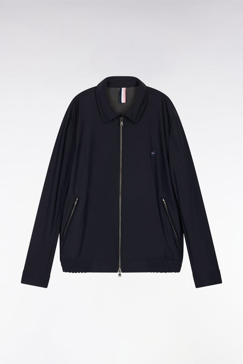Blouson zippé technique bleu marine - Image 2