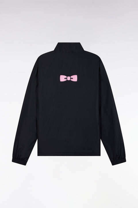 Blouson coupe-vent en nylon mat marine brodé - Image 2