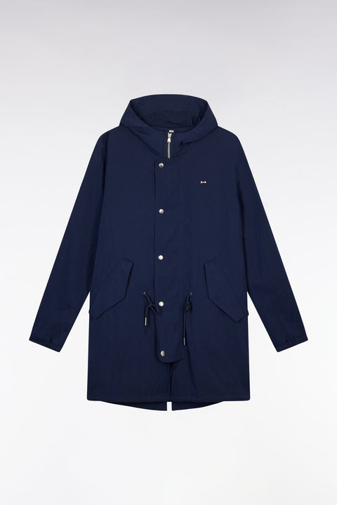 Parka légère à capuche intégrée marine - Image 2