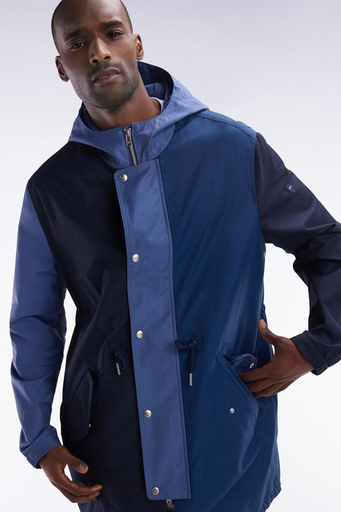 Parka unisexe zippée marine - Image 3