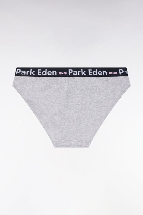 Culotte en coton stretch gris - Image 2