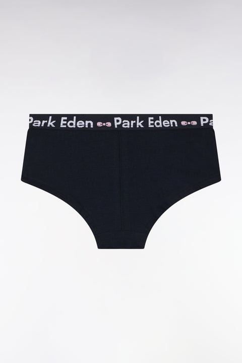 Culotte shorty en coton stretch marine - Image 2