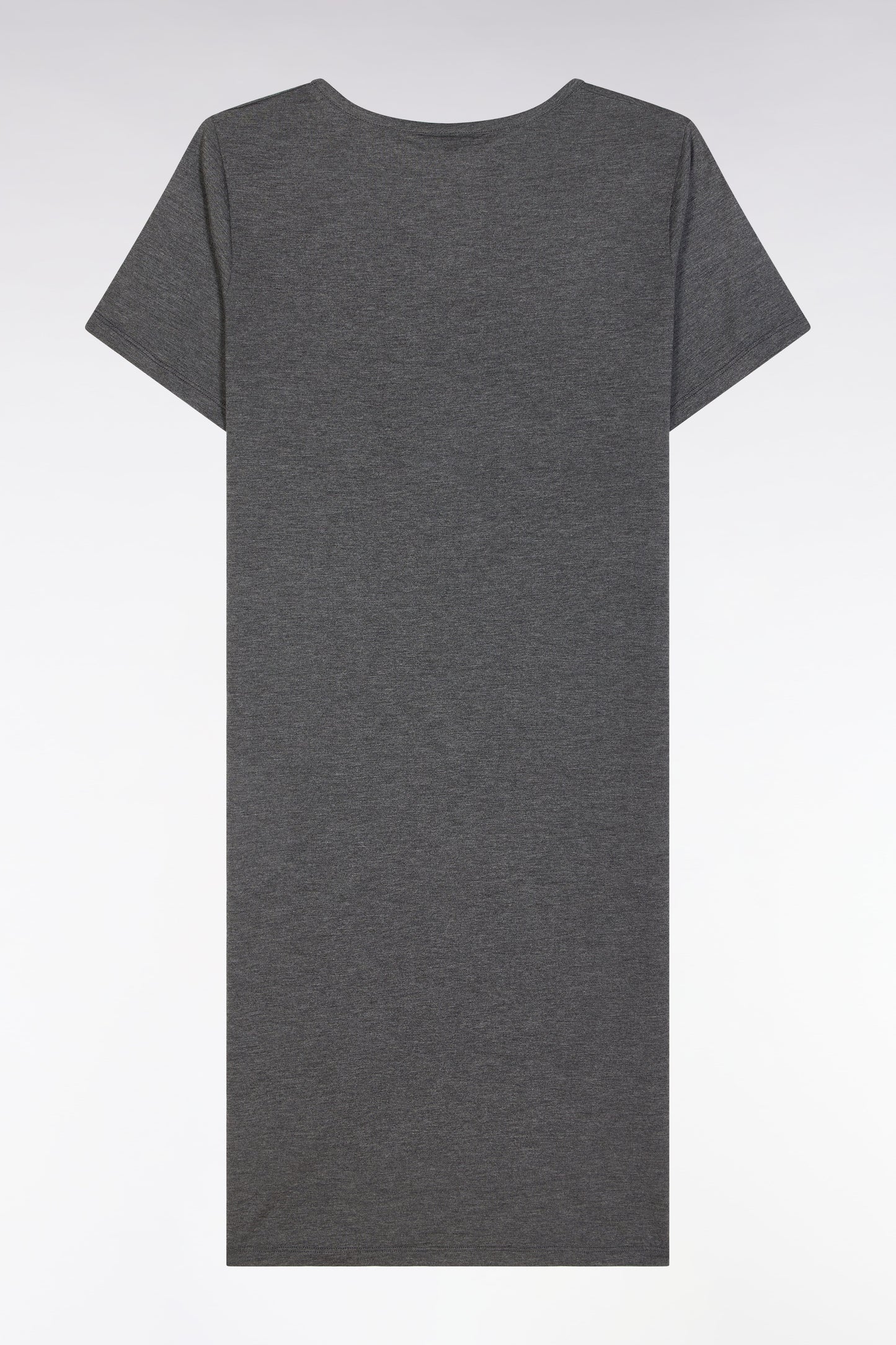 Chemise de nuit en modal stretch gris logo Eden Park