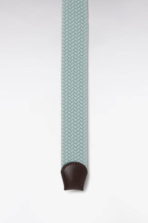 Ceinture textile élastiquée vert d'eau - Image 3