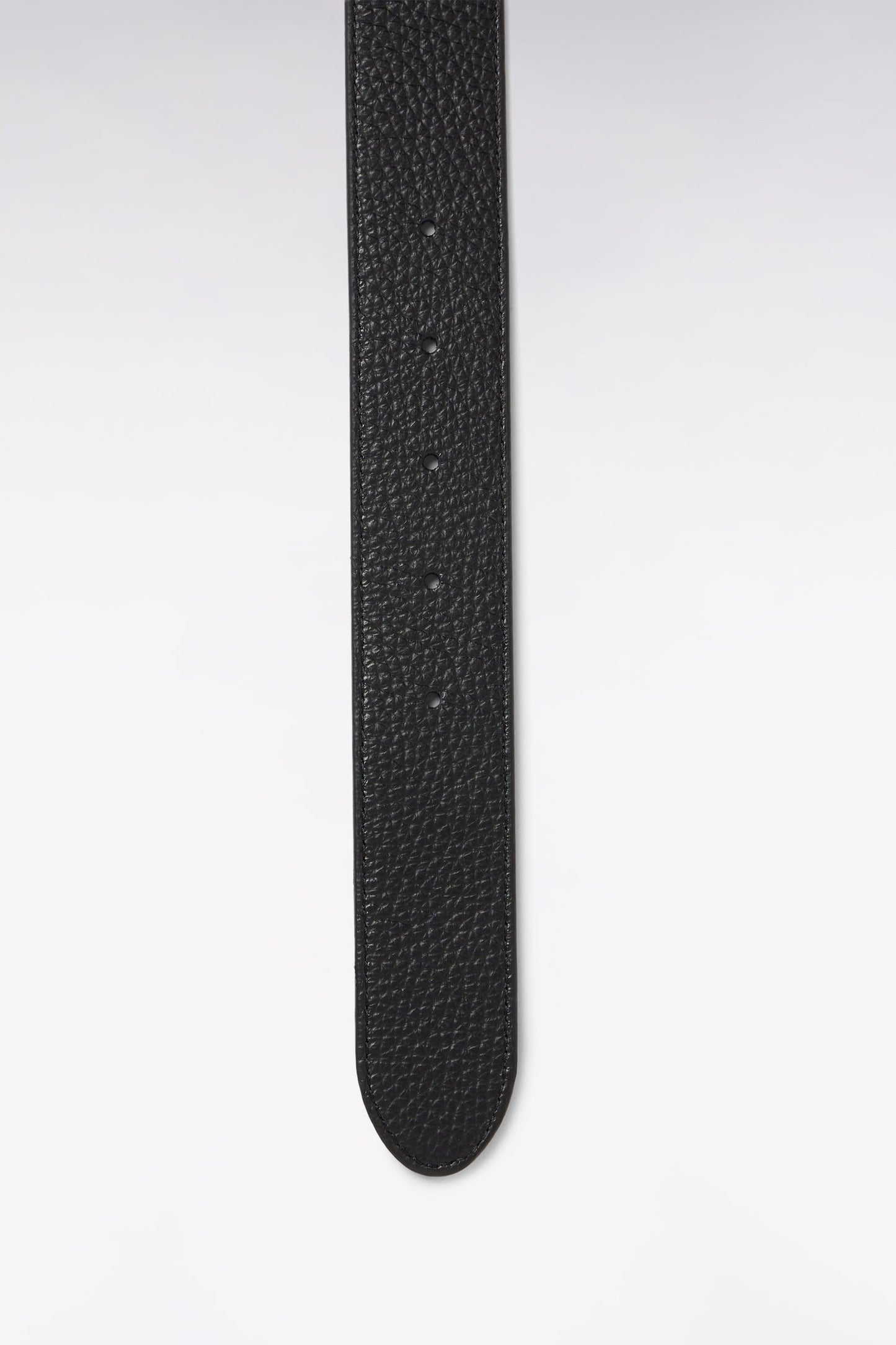 Ceinture réversible en cuir noir