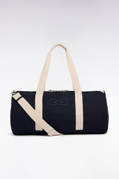 Sac de sport en toile marine à détails de cordage - Image 1
