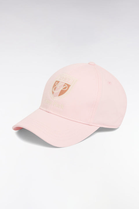 Casquette en twill de coton rose broderie écusson - Image 1