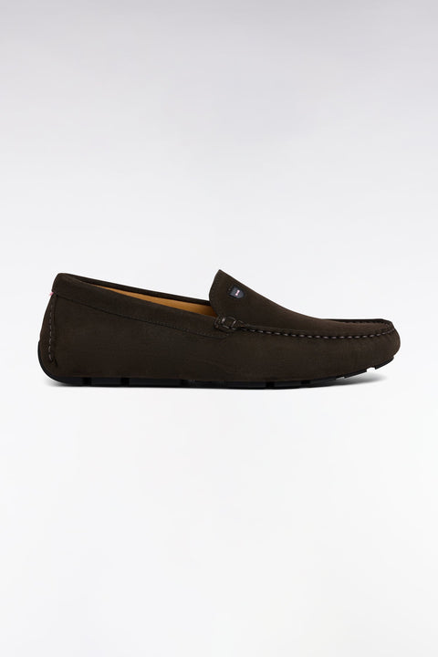 Mocassins en cuir suédé marron - Image 1