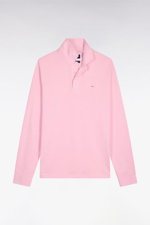 Maillot à manches longues en coton Pima rose - Image 2