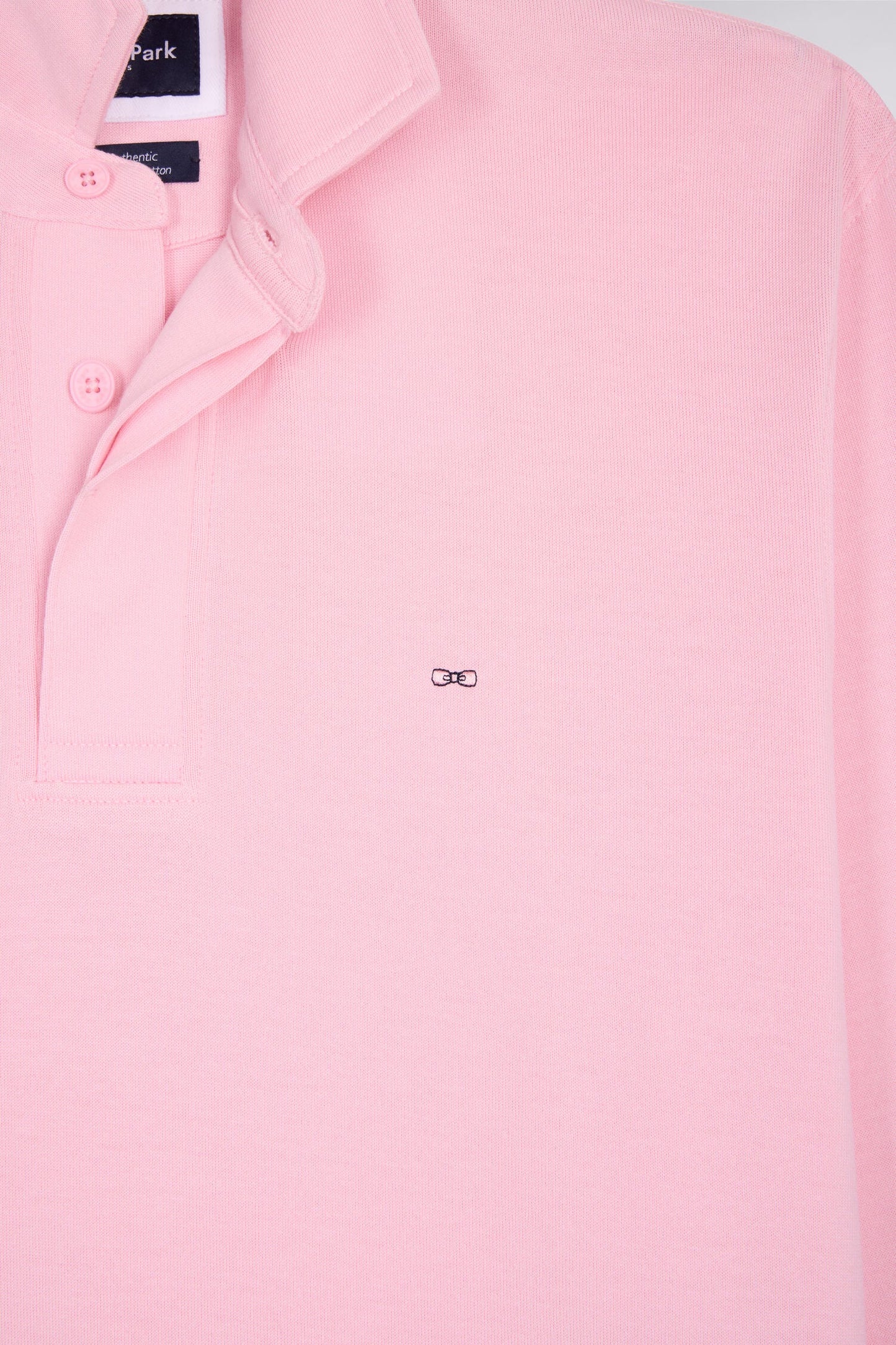 Maillot à manches longues en coton Pima rose