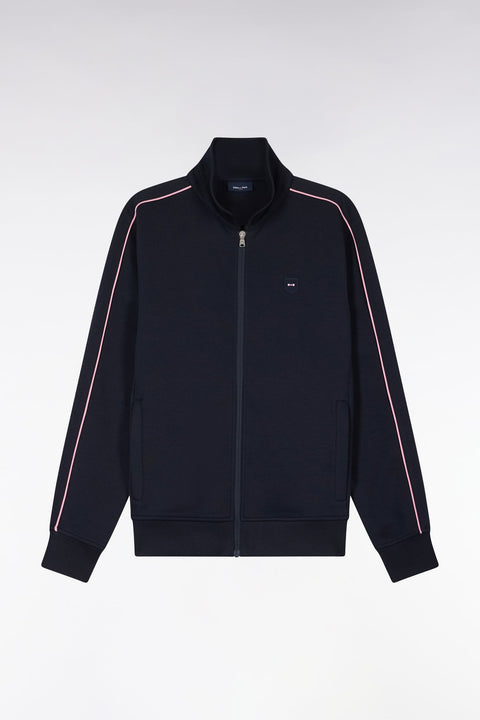 Sweatshirt blouson en molleton marine - Image 2